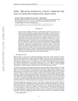 SePer: Measure Retrieval Utility Through The Lens Of Semantic Perplexity Reduction