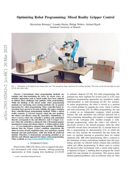 Optimizing Robot Programming: Mixed Reality Gripper Control