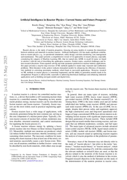 Artificial Intelligence in Reactor Physics: Current Status and Future Prospects