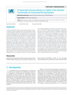 A Systematic Literature Review on Safety of the Intended Functionality for Automated Driving Systems