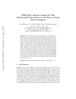 TFHE-SBC: Software Designs for Fully Homomorphic Encryption over the Torus on Single Board Computers