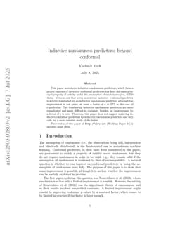 Inductive randomness predictors: beyond conformal