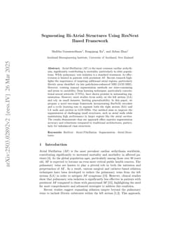 Segmenting Bi-Atrial Structures Using ResNext Based Framework