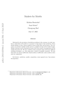 Markets for Models