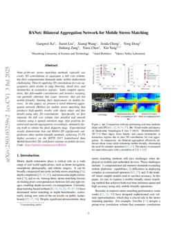 BANet: Bilateral Aggregation Network for Mobile Stereo Matching
