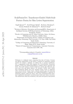 ScaleFusionNet: Transformer-Guided Multi-Scale Feature Fusion for Skin Lesion Segmentation