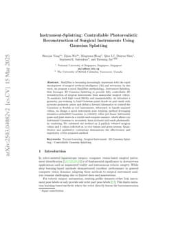 Instrument-Splatting: Controllable Photorealistic Reconstruction of Surgical Instruments Using Gaussian Splatting