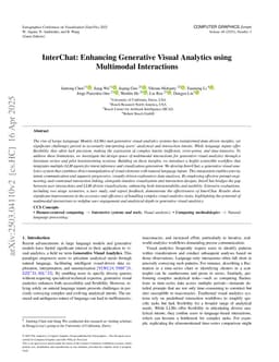 InterChat: Enhancing Generative Visual Analytics using Multimodal Interactions