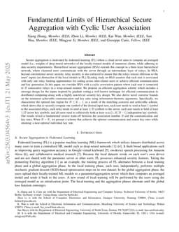 Fundamental Limits of Hierarchical Secure Aggregation with Cyclic User Association