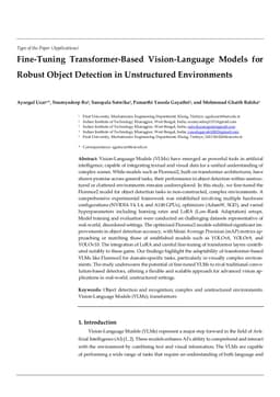 Fine-Tuning Florence2 for Enhanced Object Detection in Un-constructed Environments: Vision-Language Model Approach