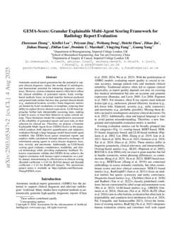GEMA-Score: Granular Explainable Multi-Agent Scoring Framework for Radiology Report Evaluation