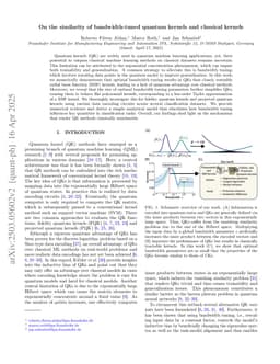 On the similarity of bandwidth-tuned quantum kernels and classical kernels
