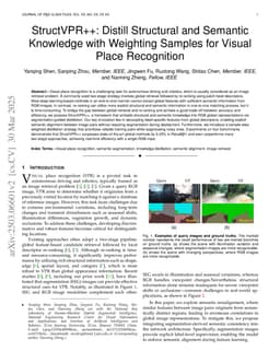 StructVPR++: Distill Structural and Semantic Knowledge with Weighting Samples for Visual Place Recognition