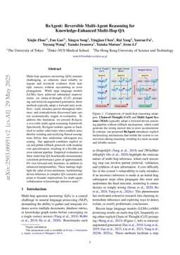 ReAgent: Reversible Multi-Agent Reasoning for Knowledge-Enhanced Multi-Hop QA