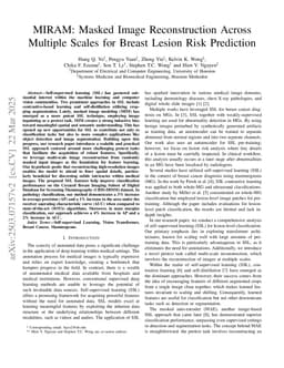MIRAM: Masked Image Reconstruction Across Multiple Scales for Breast Lesion Risk Prediction