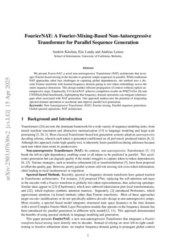 FourierNAT: A Fourier-Mixing-Based Non-Autoregressive Transformer for Parallel Sequence Generation