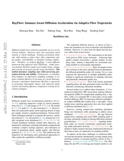 RayFlow: Instance-Aware Diffusion Acceleration via Adaptive Flow Trajectories