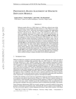 Preference-Based Alignment of Discrete Diffusion Models