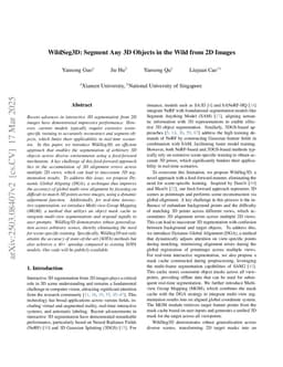 WildSeg3D: Segment Any 3D Objects in the Wild from 2D Images