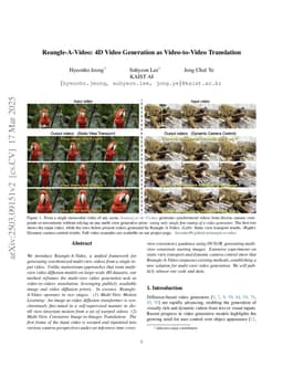 Reangle-A-Video: 4D Video Generation as Video-to-Video Translation
