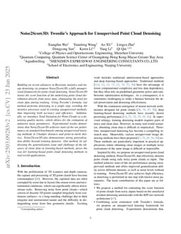 Noise2Score3D: Tweedie's Approach for Unsupervised Point Cloud Denoising