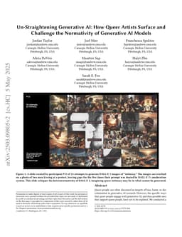 Un-Straightening Generative AI: How Queer Artists Surface and Challenge the Normativity of Generative AI Models
