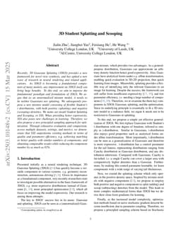 3D Student Splatting and Scooping