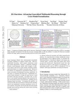 R1-Onevision: Advancing Generalized Multimodal Reasoning through Cross-Modal Formalization