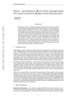 Siege: Autonomous Multi-Turn Jailbreaking of Large Language Models with Tree Search