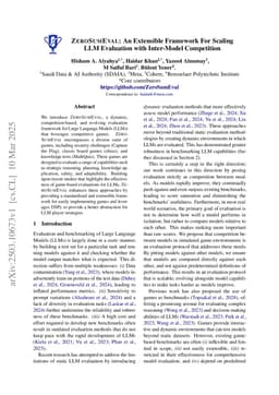 ZeroSumEval: An Extensible Framework For Scaling LLM Evaluation with Inter-Model Competition