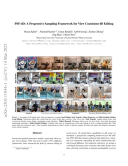 PSF-4D: A Progressive Sampling Framework for View Consistent 4D Editing