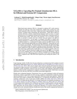 X-EcoMLA: Upcycling Pre-Trained Attention into MLA for Efficient and Extreme KV Compression