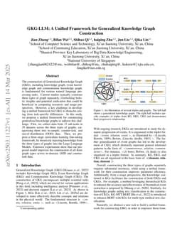 GKG-LLM: A Unified Framework for Generalized Knowledge Graph Construction