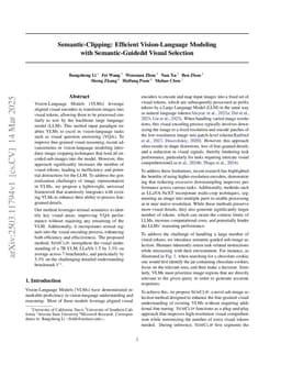 Semantic-Clipping: Efficient Vision-Language Modeling with Semantic-Guidedd Visual Selection