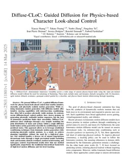 Diffuse-CLoC: Guided Diffusion for Physics-based Character Look-ahead Control