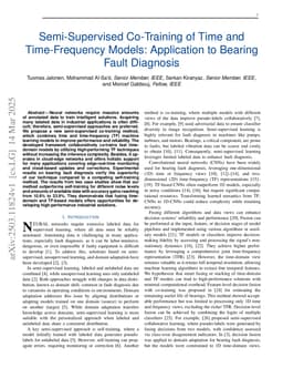 Semi-Supervised Co-Training of Time and Time-Frequency Models: Application to Bearing Fault Diagnosis