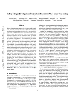 Safety Mirage: How Spurious Correlations Undermine VLM Safety Fine-tuning
