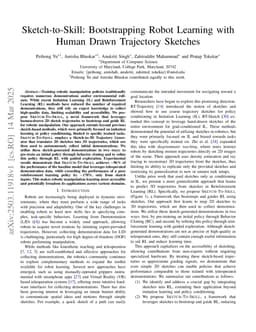 Sketch-to-Skill: Bootstrapping Robot Learning with Human Drawn Trajectory Sketches