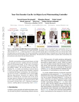 Your Text Encoder Can Be An Object-Level Watermarking Controller