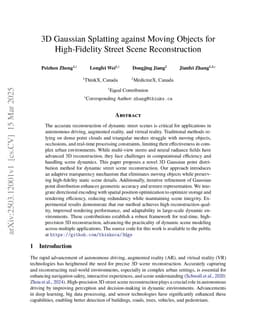 3D Gaussian Splatting against Moving Objects for High-Fidelity Street Scene Reconstruction