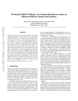 Winning the MIDST Challenge: New Membership Inference Attacks on Diffusion Models for Tabular Data Synthesis