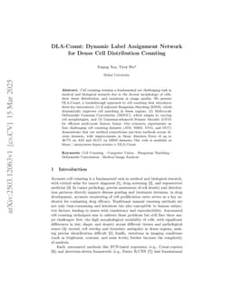 DLA-Count: Dynamic Label Assignment Network for Dense Cell Distribution Counting