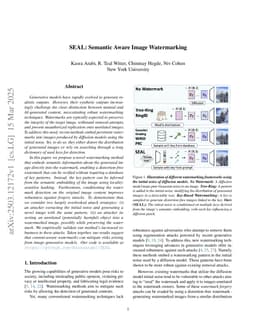 SEAL: Semantic Aware Image Watermarking