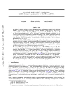 Changing Base Without Losing Pace: A GPU-Efficient Alternative to MatMul in DNNs