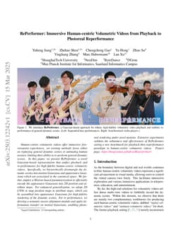 RePerformer: Immersive Human-centric Volumetric Videos from Playback to Photoreal Reperformance