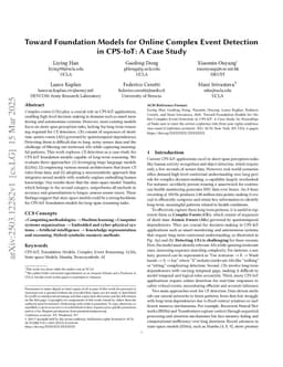 Toward Foundation Models for Online Complex Event Detection in CPS-IoT: A Case Study