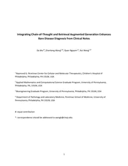 Integrating Chain-of-Thought and Retrieval Augmented Generation Enhances Rare Disease Diagnosis from Clinical Notes