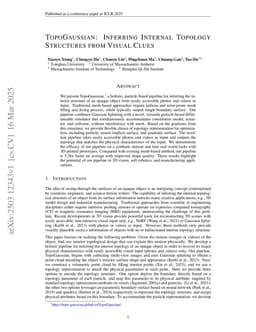 TopoGaussian: Inferring Internal Topology Structures from Visual Clues