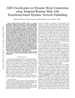 ASD Classification on Dynamic Brain Connectome using Temporal Random Walk with Transformer-based Dynamic Network Embedding