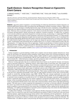 EgoEvGesture: Gesture Recognition Based on Egocentric Event Camera